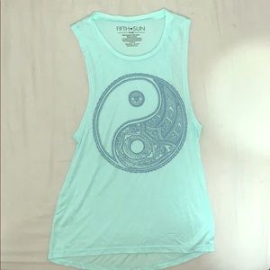 Baby blue Muscle Top